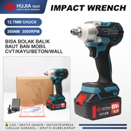 COD JLD 88V mesin bor impact baterai 350N.M bor Baterai 13mm Impact Wrench brushless impact jld tool