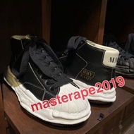 Maison Mihara Yasuhiro MMY BLAKEY OG SOLE LEATHER HIGH TOP SNEAKER 溶解鞋 西瓜頭  白 黑 高筒