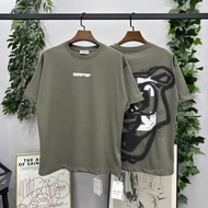 Off White Spring And Summer New Ow White Depicting Cartoon Arrow Short Sleeve T-shirt Trend For Men 