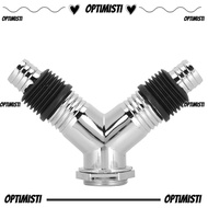 OPTIMISTIVF Y Pipe Connector, ABS Material Backflow Preventer Drain Tee Joint, with Trap Seal Fits 4
