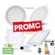 LED Lampu Siling / LED Panel Downlight - Round / Square / 4” 6” 8” 🔥 Ready Stok