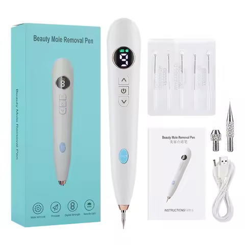 Laser Tattoo Mole Removal Pen 9 Modes LCD Plasma Pen Skin Care Tools Tag Removal Freckle Wart Dark S