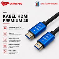 SANURPRO HDMI CABLE 2.0V 4K 1.5M 3m 5M PREMIUM CABLE HDMI PREMIUM 4K 1.5M