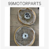 rim 1.40x17 wave125 lc135 y125 kriss1 chrome hub lidi chrome alloy rim gold alloy rim set ex5dream d
