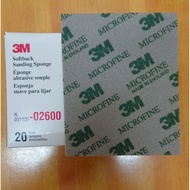 3M Softback Sanding Sponge Microfine 02600 1200 - 1500 Grit