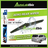 Toyota Vellfire ANH20 2010-2015 AERO Rear Wiper (16"/400mm) - H409