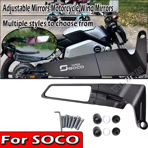 For Super Soco CPx CUmini CUx TC 50 TSX MAX 150 Tc50 Scooter Motorcycle CNC Rear View Mirrors HD Mot