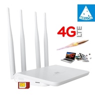 4G Router เร้าเตอร์ ใส่ SIM ปล่อย Wi-Fi 4 เสา รองรับ 4G ทุกเครือข่าย Ultra fast 4G Speed ใช้งาน Wifi ได้พร้อมกัน 32 users Melon LT17plush