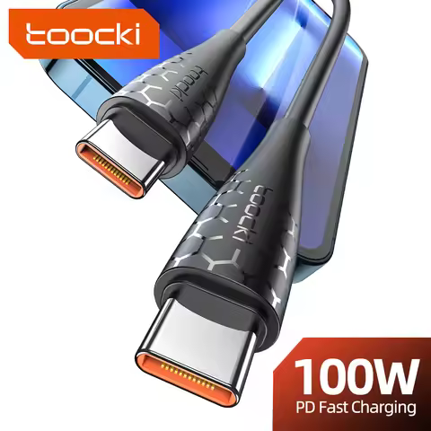 Toocki PD 100W 60W Type C To Type C Cable For Huawei Mate40 30 P50 40 Xiaomi 12 Samsung S22+ Applebo