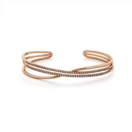 Sweet Cuff Rose Gold Zircon Bracelet - Sweet Cuff Zircon Rose Gold Bracelet