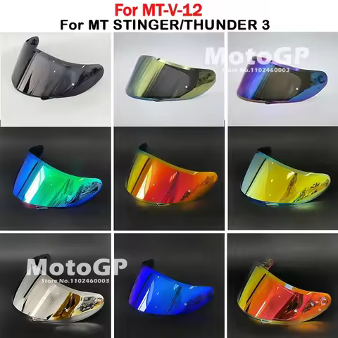 Helmets Glass for MT-V-12 Helmet Shield for MT Stinger Helmet and for MT THUNDER 3 Helmet 7 Color Av