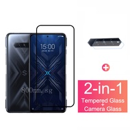 Xiaomi Black Shark 4 Pro Tempered Glass Full Coverage For Xiaomi Black Shark4 3 2 Pro Poco X3 Pro F3 X3 NFC Redmi Note 10 9 Pro 9T Screen Protector+Camera Lens Glass Protector