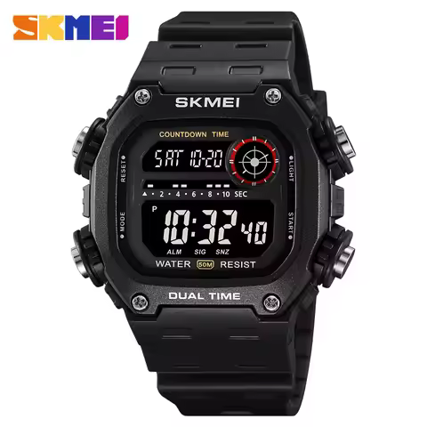 SKMEI 2126 Fashion Light Digital electronics Sport watches for man 5Bar Waterproof Stopwatch Wristwa