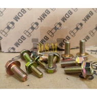 Flange Bolt M6x10 / Yellow Cap Bolt M6 Key 10