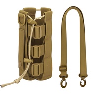 Tactical Molle Water Bottle Pouch Bag Military Outdoor Travel Hiking Drawstring Water Bottle Holder