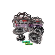 Drum Set DBS KLX 150 DTRACKER 150 Black Chrome 36H Disc Set DBS KLX Dtracker