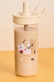 LocknLock樂扣樂扣嚼對FUN飲吸管杯/ 750ml/ DINOTAENG呆萌町/ 黃