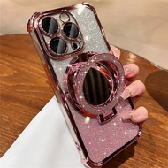 Casing Huawei P30 P30 Pro P40 P40 Pro P50 P50E P50 Pro Elektroplat menyentuh gelang cermin anti kes 