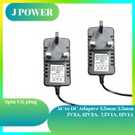 AC TO DC 5.5mm/3.5mm Adapter 5V2A 12V2A 7.5V1A 12V1A