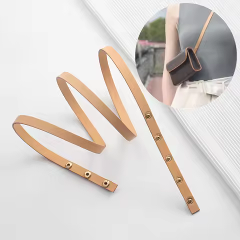 Genuine Leather Shoulder Strap Suitable for LV Vintage Manhatta Waist Pocket Handbag Replacement Cro