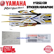 Y125Z 125ZR 125Z STICKER GRAPHIC ORIGINAL100%YAMAHA 5BU-FG000-09-P3 125Z