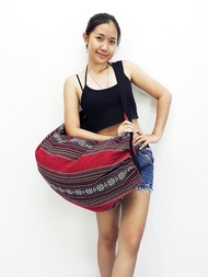 船包，紅，編織棉包，編織布，背包，斜挎包