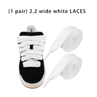 1 Pair Thick Flat Wide Shoelaces Replacement, Suitable For Sports Shoes (Multiple Colors / Plastic A
