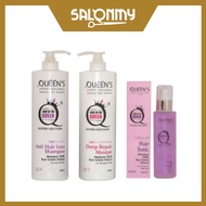 Queens Qu4 Anti Hair Loss Shampoo 1000ml + Qu3 Deep Repair Masque 1000ml + Qu14 Hair Tonic 120ml