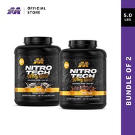 [Bundle of 2] MuscleTech NitroTech 100% Whey Gold (5lbs) (2 x 5lbs) Whey Protein