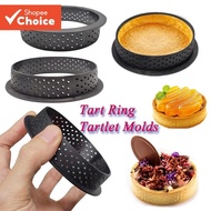Tart Rings Perforated Cake Mold Rou nd Shape Mousse Circle Ring, Circle Tartlet, Perforated Mold Cak