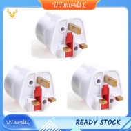 [UTnus9ddL] 3PCS Power Socket Adapter EU to UK Plug Adapter Universal Travel Adapter to Type G Elect