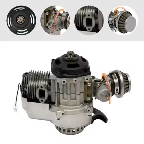 2 Stroke Gas Motor 49cc Mini Motorcycle Engine 12500 Rpm Gasoline Generator 3hp Single Cylinder Dyna