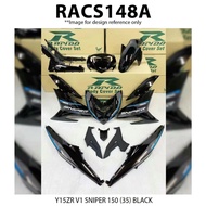 Cover Set Rapido Y15ZR V1 V2 Yamaha SNIPER 150 (35) Black Blue Red Ysuku Accessories Motor Y15 Cover