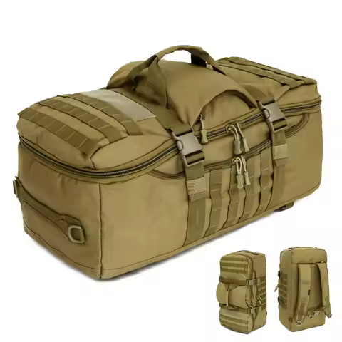 Tactics Backpack 60L Large Capacity Multifunction Men Travel Bag Backpack Waterproof Nylon Shoulder 