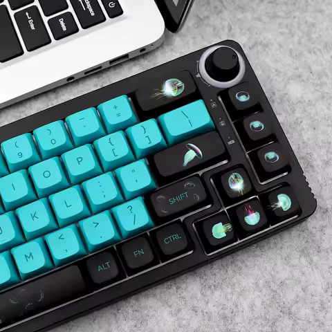 GMK-KEY XDA Ocean Jellyfish Dye Sub Keycap Set thick PBT For Keyboard dz60 poker 87 tkl 104 ansi xd6