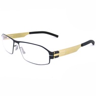 Fashion Glasses IC BERLIN Model arne 002 C-4 Black Gold Legs Eyeglass Frames No Use frame Nuts