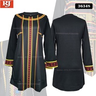 🔥HOT WHOLESALE🔥 WOMAN DRESS BAJU BATIK JERSEY SABAH DUSUN TRADITIONAL MUSLIMAH DESIGN Size S-2XL