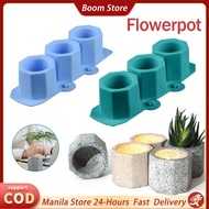 Succulent Flower Pot Mold Mini Flower Pot Molder Octagonal Silicone Cement Flower Pot Mold