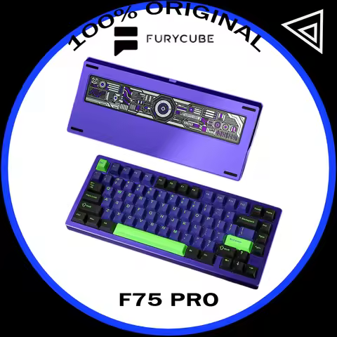 Furycube F75 Pro Mechanical Keyboard Tri Mode Aluminum Alloy Rgb Hot Swap Customization Gamer Keyboa