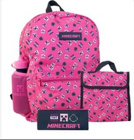🇬🇧🇬🇧Girls Minecraft 書包套裝，1set 4 Piece