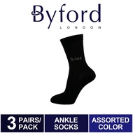 Byford (3 Pcs) Stokin | Byford Bamboo Spandex Full Length Casual Socks - BSF1026W