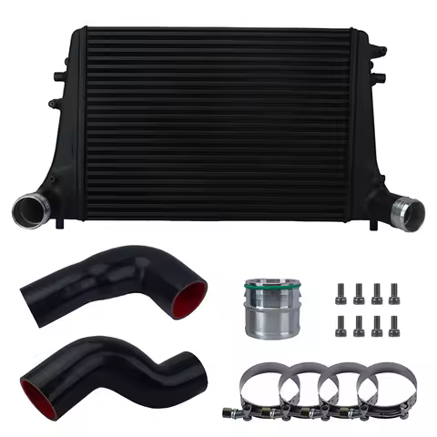 Performance Front Mount Intercooler Kit Upgraded Aluminum Intercooler for VW Golf MK5 MK6 GTI Audi A