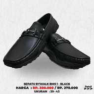BYWALK BMS 1 Men's Lofers Shoes - BLACK
