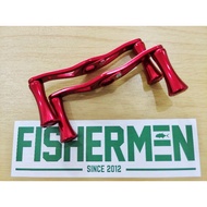 Fishermen red Aluminum alloy handle for Daiwa Shimano Abu Garcia Fishband Bc Reel Handle