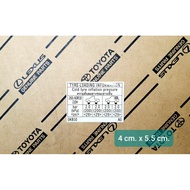 Tire Pressure Sticker 265/60/18 Toyota Revo