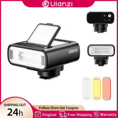 Ulanzi FT16 TTL Camera Flash LED Light with 90° Adjustable Flip Light for Sony ZVE10 A6400 A7M3 A7MI