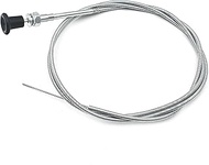 237 Rotary Universal Choke Cable Push Pull Control Cable, 63″ Inner and 60″ Conduit (2-3/4″ Travel) 