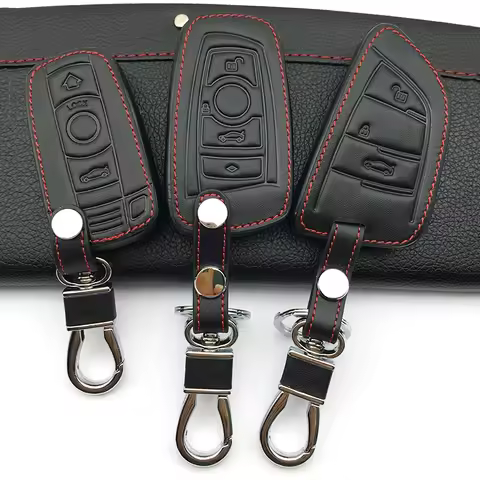 Car Key Wallets Cover Case Holder Skin Set For BMW E30 E36 E90 E60 E84 E39 E46 E90 E63 E53 F10 F30 X