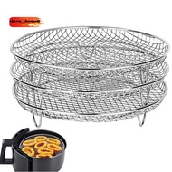 Stackable Grid Grilling Rack 8-Inch 3-Layers for Home Kitchen Oven Cooker