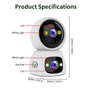 60fps dual lens home security surveillance Camera full color wireless hemispherical WiFi